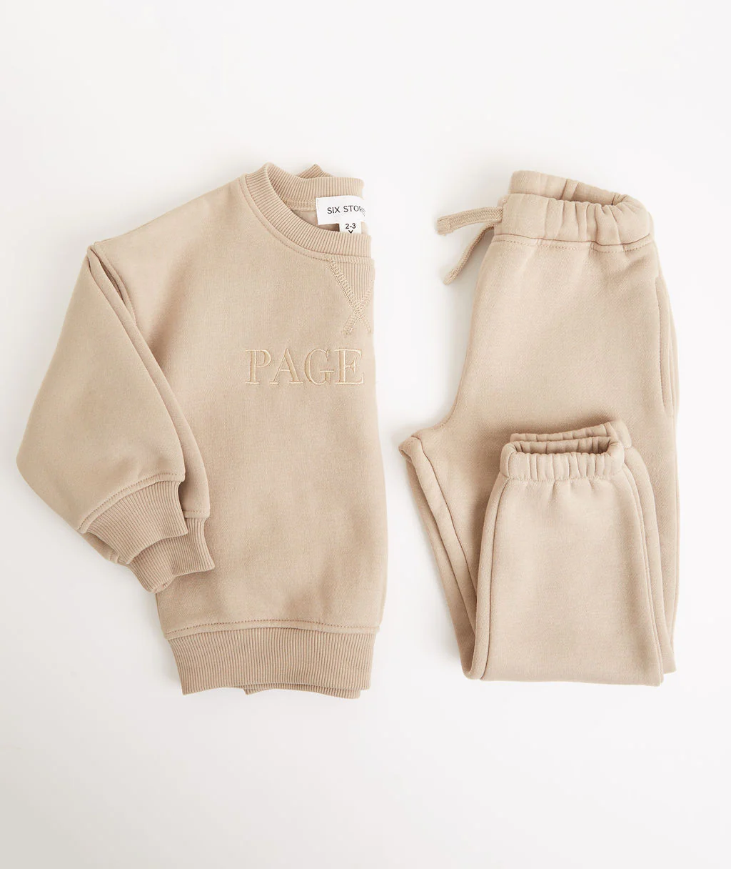 Page Boy Sweatshirt and Sweatpant Set - Infant - Stone - Image 5